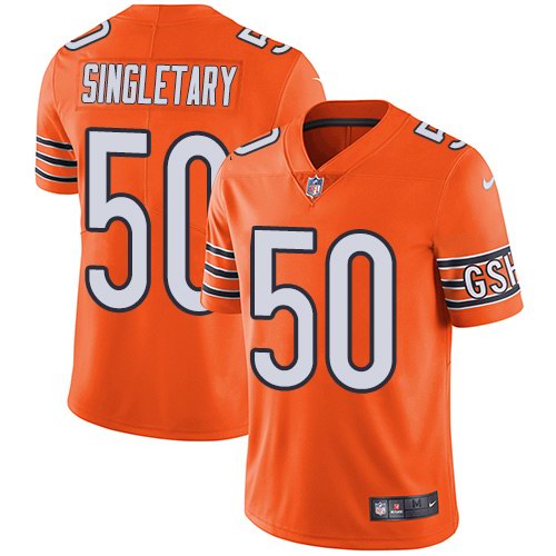 Nike Men & Women & Youth Bears 50 Mike Singletary Orange NFL Vapor Untouchable Limited Jersey,We sell and wholesale Nike Men & Women & Youth Bears 50 Mike Singletary Orange NFL Vapor Untouchable Limited Jersey on line form chian!